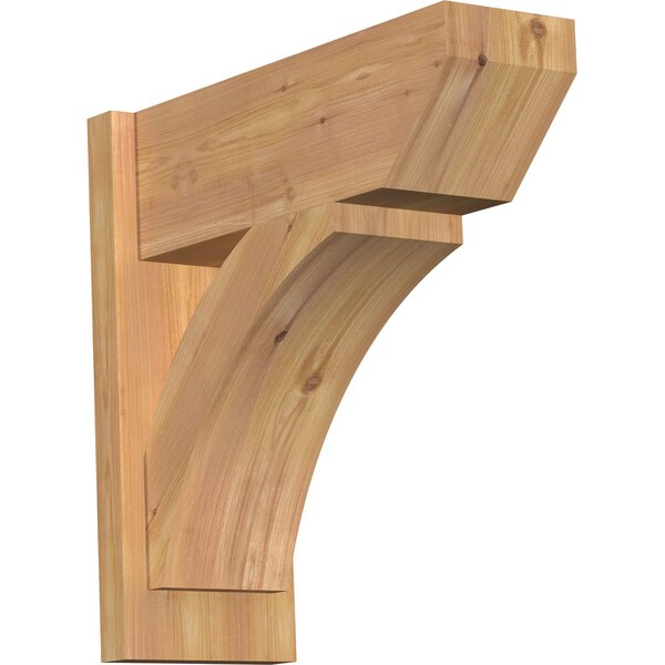 Ekena Millwork Thorton Slat Smooth Outlooker, Western Red Cedar, 7 1/2"W x 20"D x 20"H OUT08X20X20THR06SWR - main